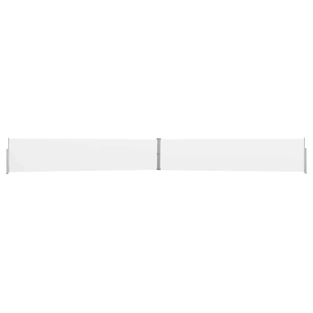 Retractable Side Awning Cream Outdoor Sunshade Screen 140x1200cm Garden Privacy Shelter