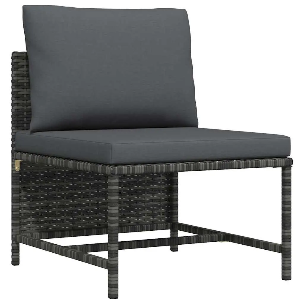 Outdoor Middle Sofa with Removable Cushions