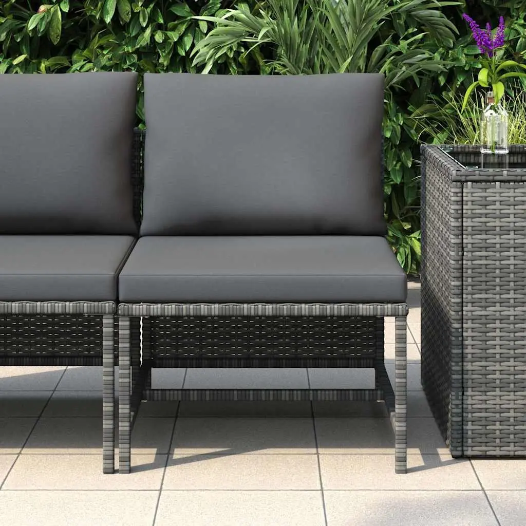 Outdoor Middle Sofa with Removable Cushions