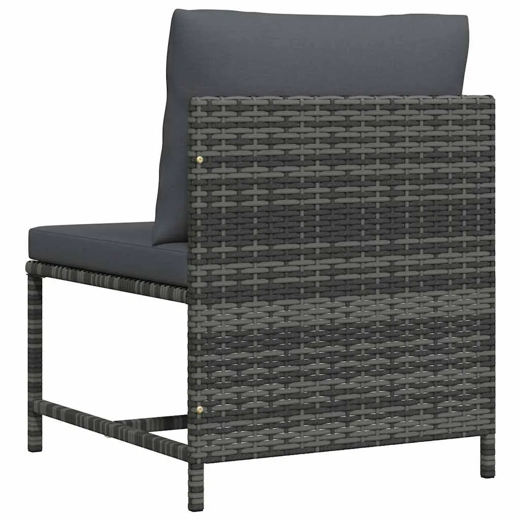 Outdoor Middle Sofa with Removable Cushions