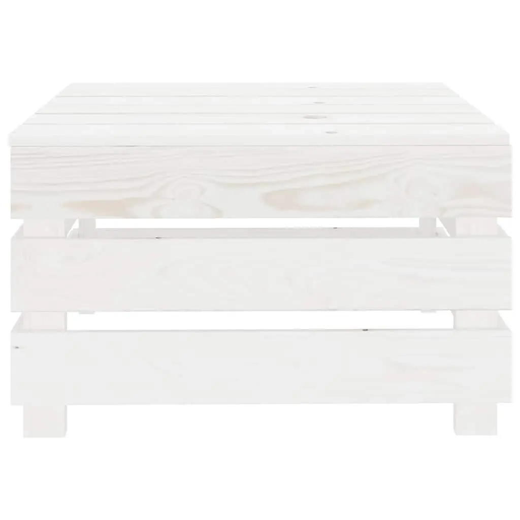 White Wood Outdoor Pallet Table