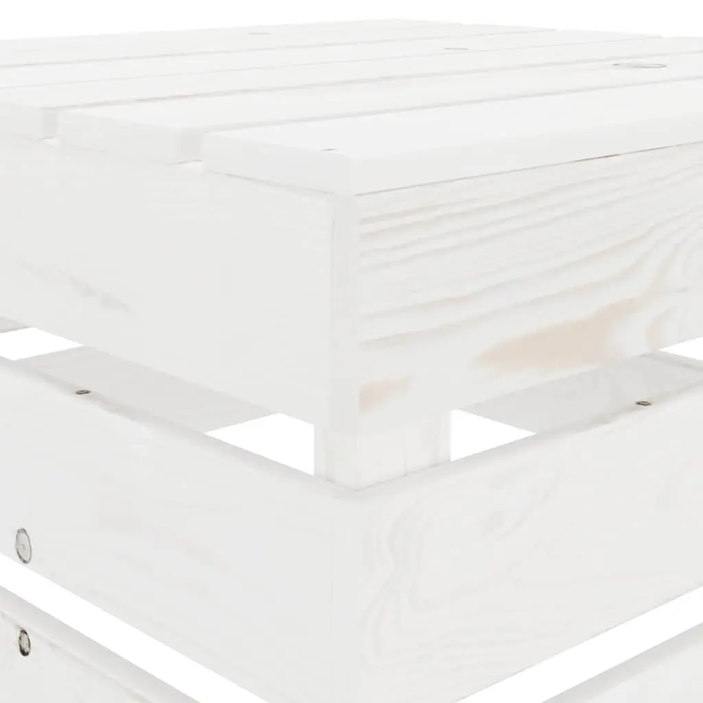 White Wood Outdoor Pallet Table