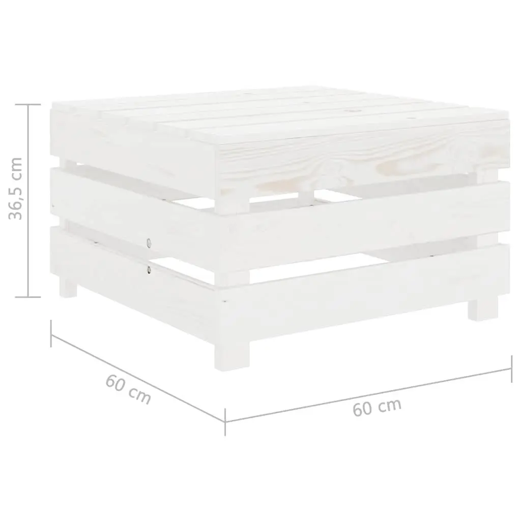 White Wood Outdoor Pallet Table
