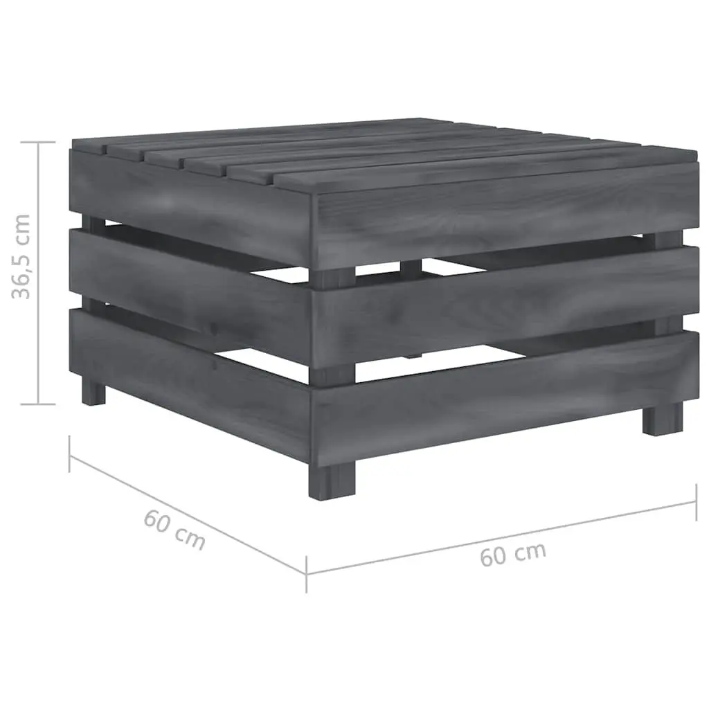 Grey Pallet Table for Outdoors