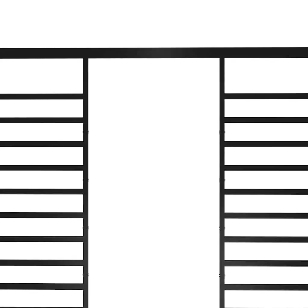 Gazebo Retractable Roof 4x3m Iron Outdoor Canopy Shelter Anthracite