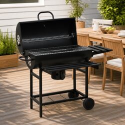 Friendly Barrel Charcoal BBQ Grill for Your Outdoor Cooking Needs