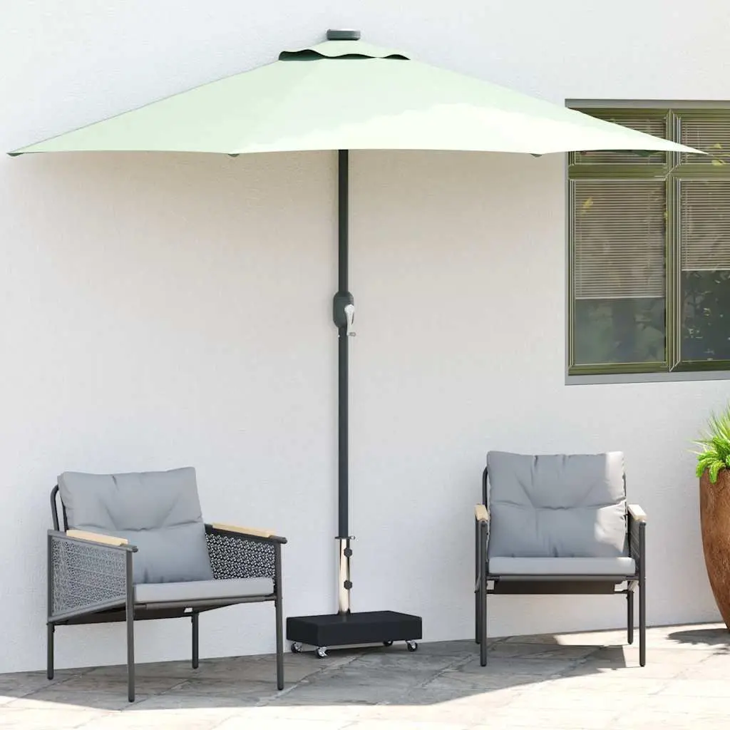 Umbrella Base Granite Heavy Duty Black Outdoor Garden Parasol Stand Holder 45 x 25 x 8 cm