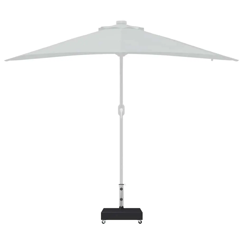 Umbrella Base Granite Heavy Duty Black Outdoor Garden Parasol Stand Holder 45 x 25 x 8 cm