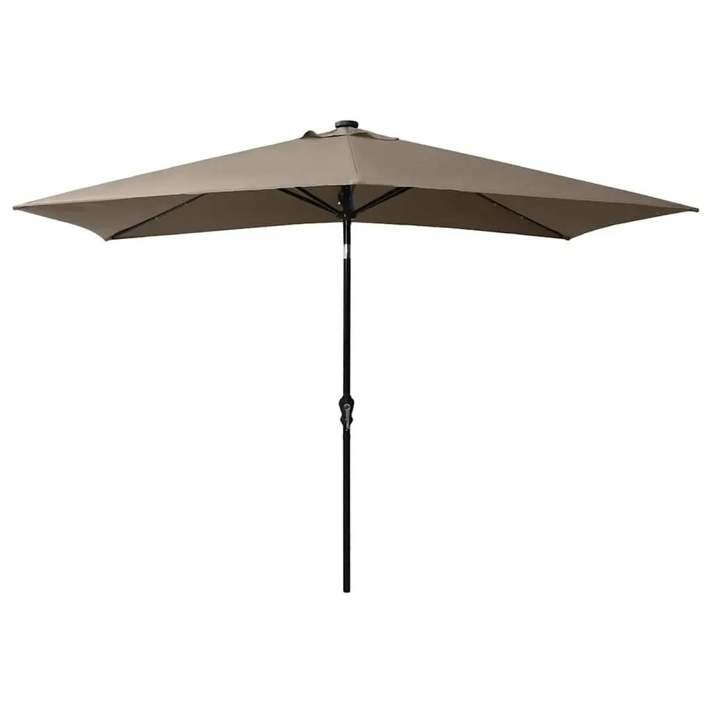 Garden Parasol with Solar LED Lights