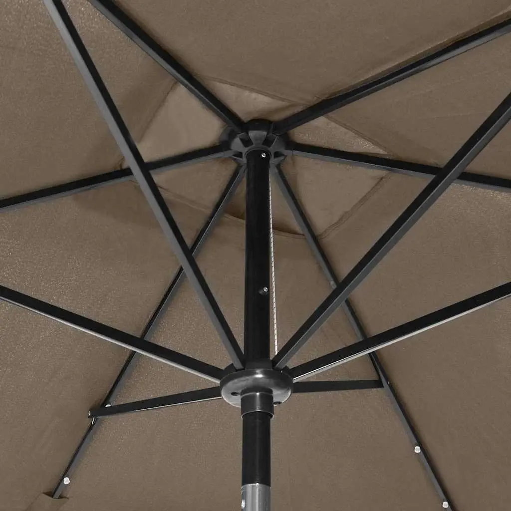 Garden Parasol with Solar LED Lights