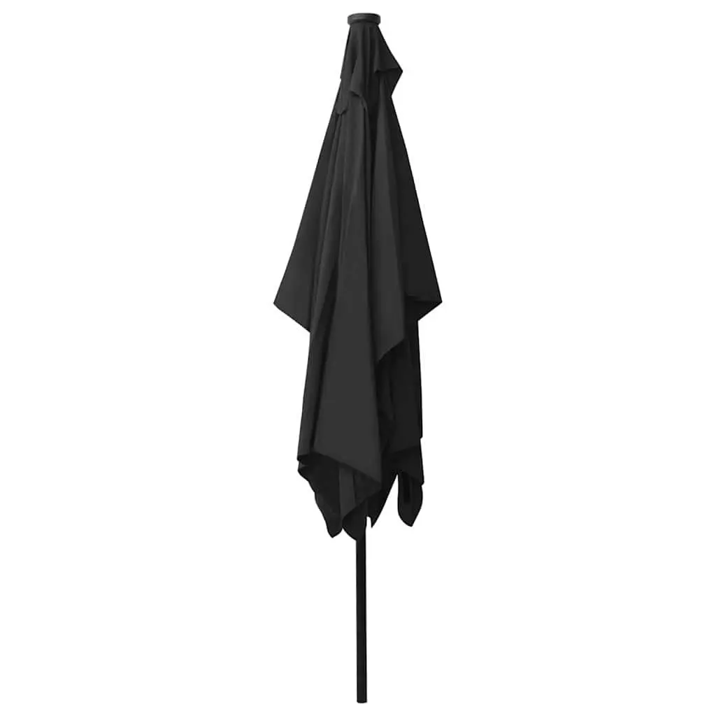 Garden Parasol with Solar LED Lights Crank Tilt 2x3m