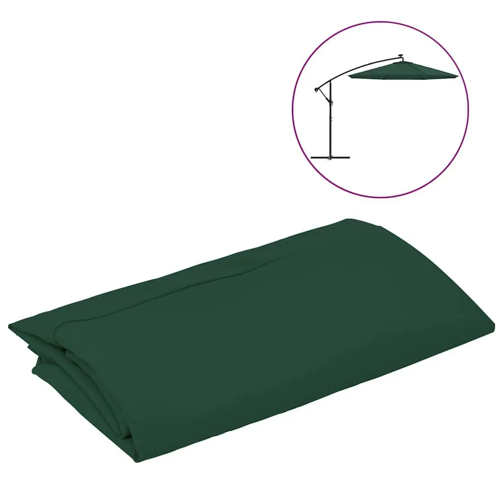 Replacement Fabric Cantilever Umbrella Cover Green 350cm Outdoor Shade