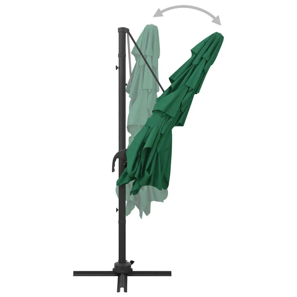 4-Tier Garden Parasol UV Protective Polyester Green 250x250cm