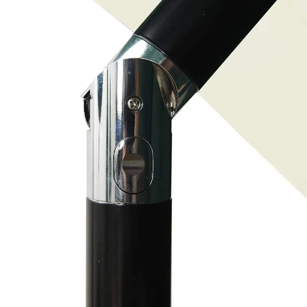 3-Tier Garden Parasol UV Protective Polyester 2.5 x 2.5 m Outdoor Sunshade Crank Tilt Foldable
