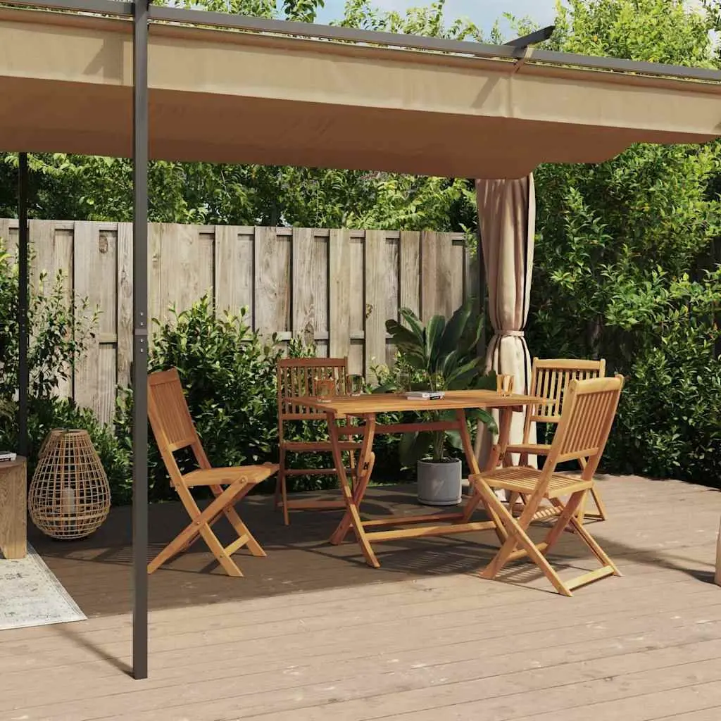 Gazebo Outdoor Canopy Shelter with Side Curtains 6x3 m