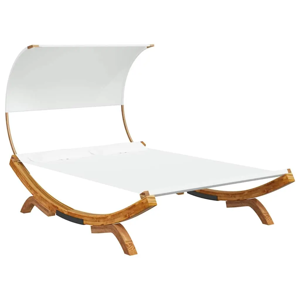 Outdoor Lounge Bed with Canopy