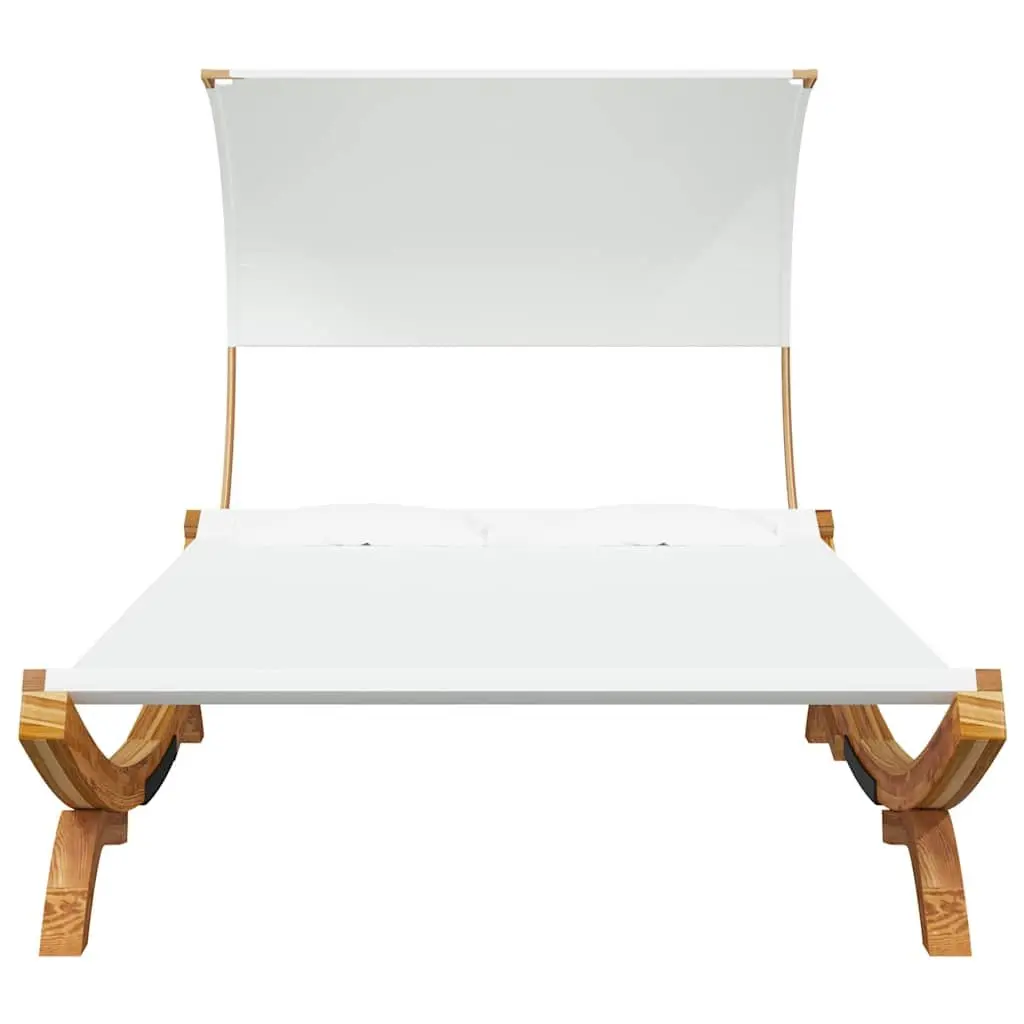 Outdoor Lounge Bed with Canopy