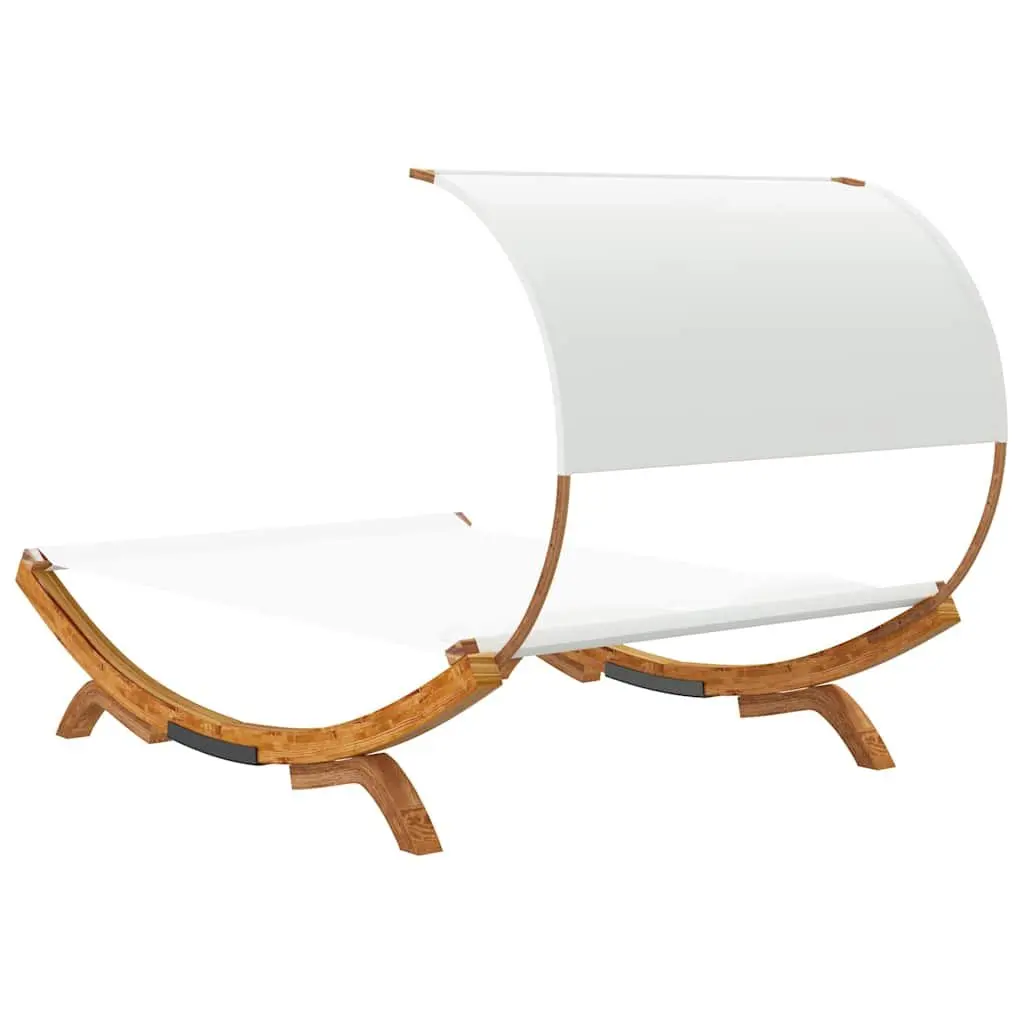 Outdoor Lounge Bed with Canopy
