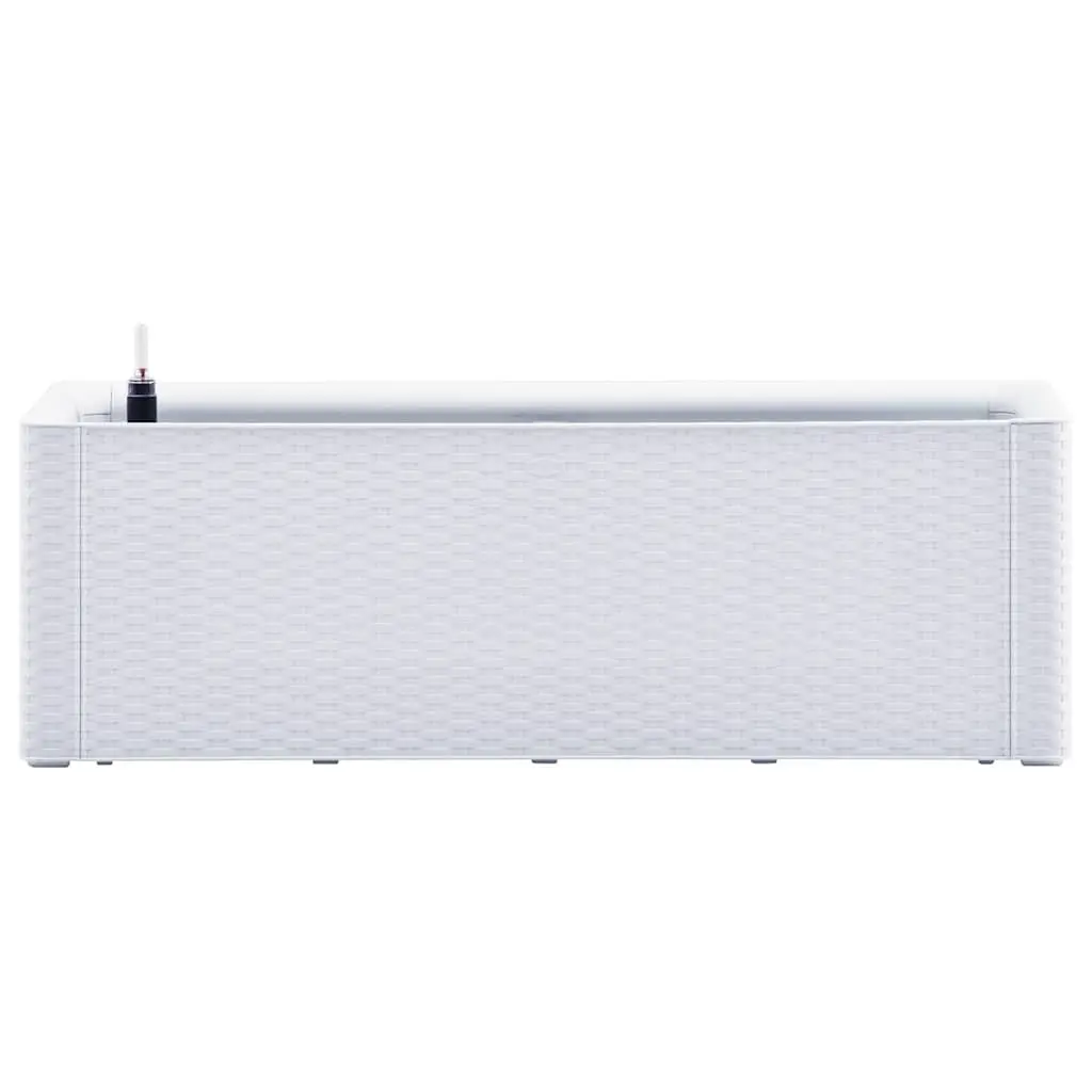 Raised Garden Bed Self Watering System with Level Indicator White 100 x 43 x 33 cm