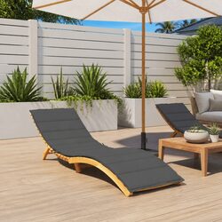 Your Ideal Anthracite Lounger Cushion 200x60x3cm
