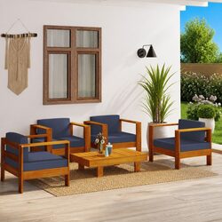 You’ll Love This 5 Piece Garden Lounge Set with Grey Cushions