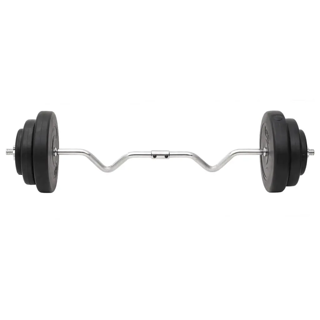 Barbell and Dumbbell Weight Set 60kg Home Gym Training Free Weights Plates