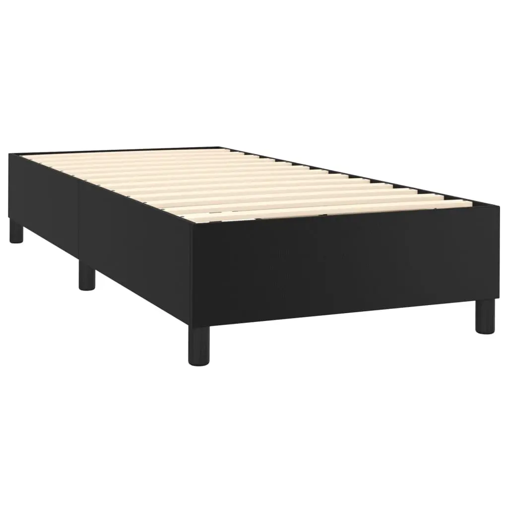 King Single Box Spring Bed in Black