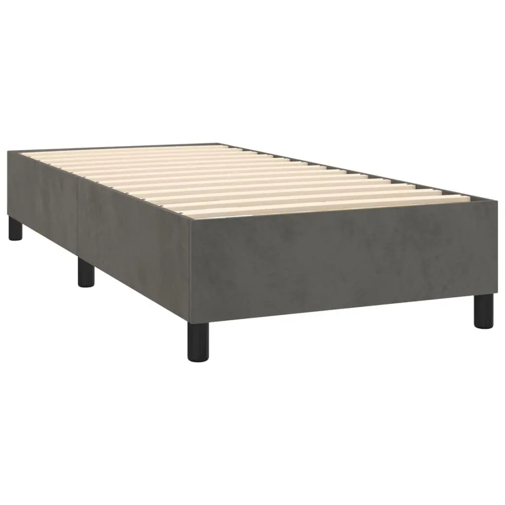 King Single Box Spring Bed with Velvet Touch