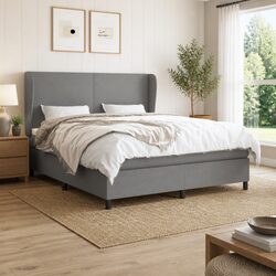 User-Friendly Queen Size Box Spring Bed with Mattress