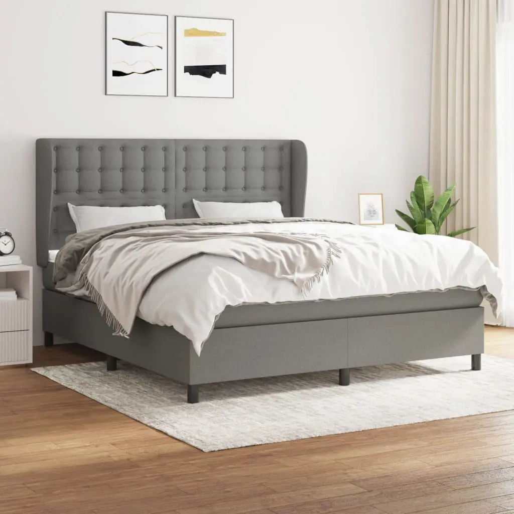 Queen Box Spring Bed with Pocket Spring Mattress
