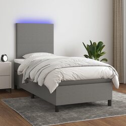 Your Stylish Box Spring Bed with LED Lighting and Comfort