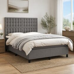 Friendly Box Spring Bed with LED for Your Bedroom
