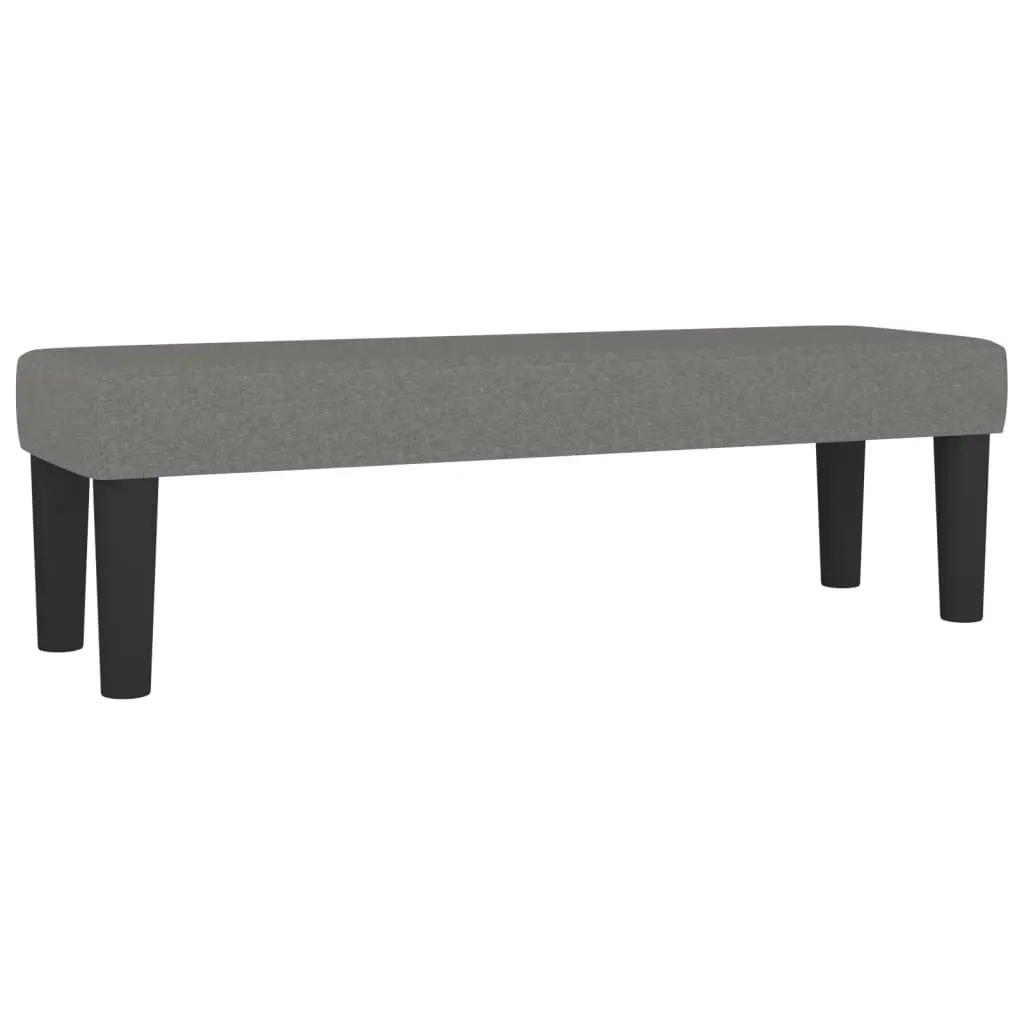 Queen Box Spring Bed with Mattress Dark Grey Fabric Adjustable Headboard 152x203 cm