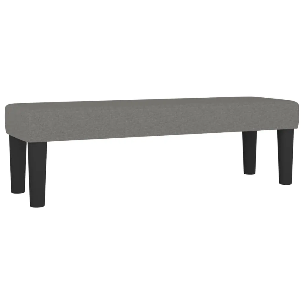 Queen Box Spring Bed with Mattress Dark Grey Fabric Adjustable Headboard 152x203 cm