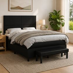 Get Cozy with Our Double Box Spring Bed and Pocket Spring Mattress