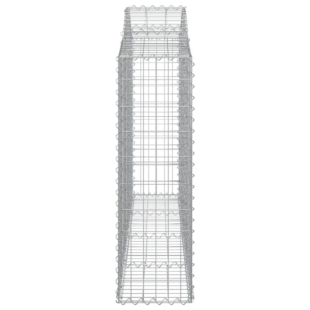 Arched Gabion Baskets Decorative Garden Barrier 200x30x100120cm 2 Pieces