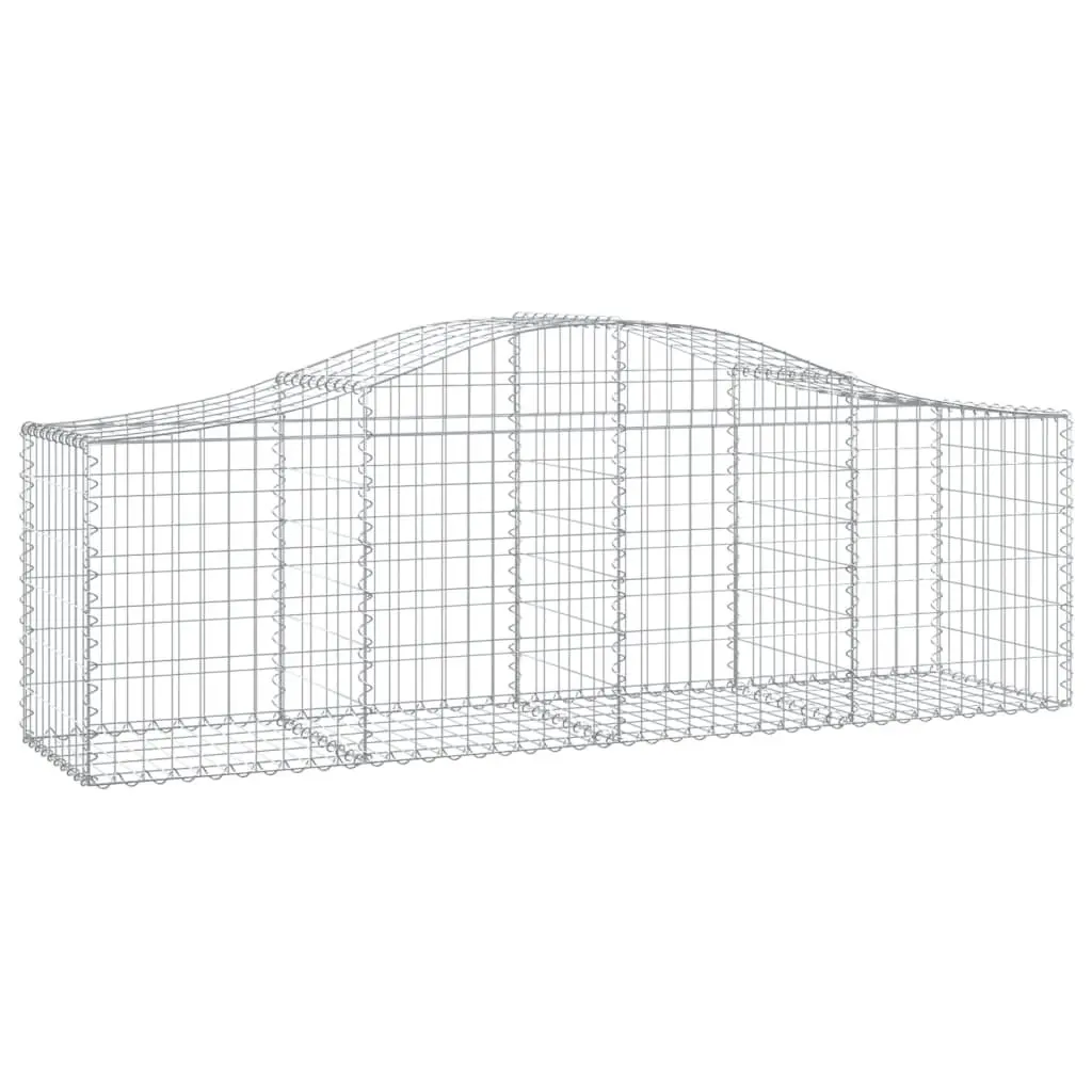Arched Gabion Baskets Decorative Barrier 200x50x60/80 cm
