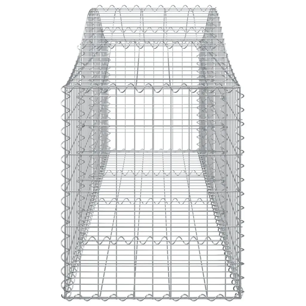 Arched Gabion Baskets Decorative Barrier 200x50x60/80 cm