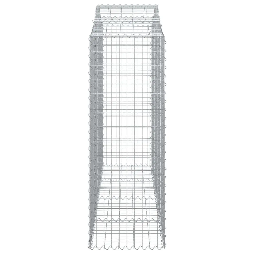 Arched Gabion Baskets 2pc Garden Barrier Decorative Outdoor 200x50x140160cm Galvanised Iron