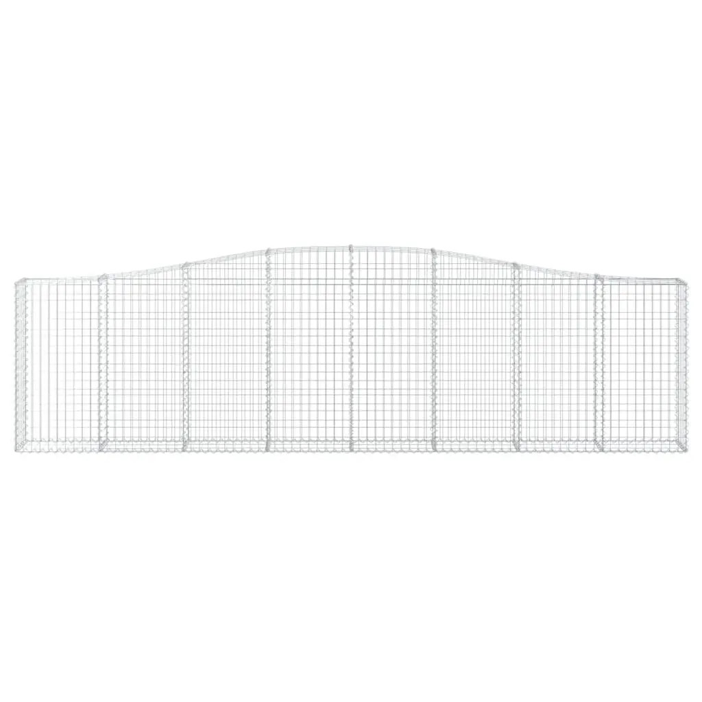 Arched Gabion Baskets Decorative Garden Barrier 400 x 30 x 100120 cm 5 Piece
