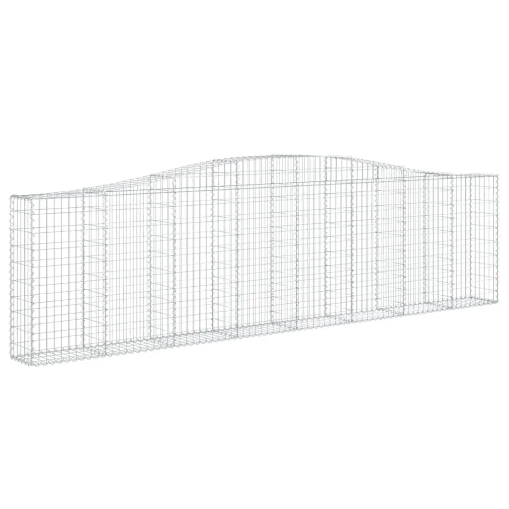 Arched Gabion Baskets 8 Piece Garden Retaining Wall Barrier Outdoor Landscaping