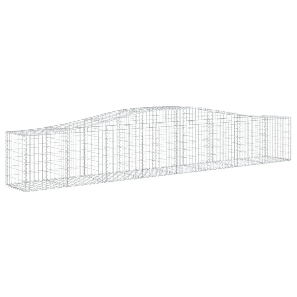 Arched Gabion Baskets Decorative Garden Barrier 5 Piece Set