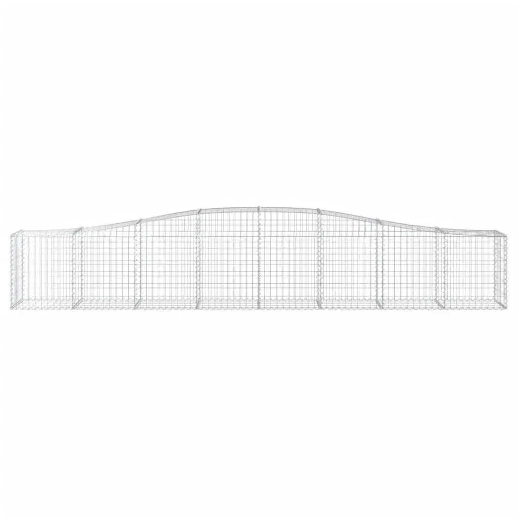 Arched Gabion Baskets Decorative Garden Barrier 5 Piece Set