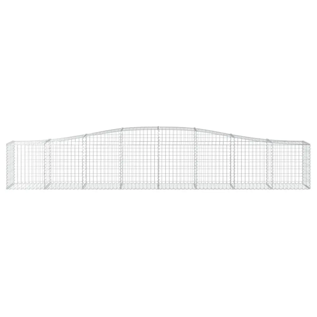 Arched Gabion Baskets Decorative Garden Barrier 400x50x60/80 cm