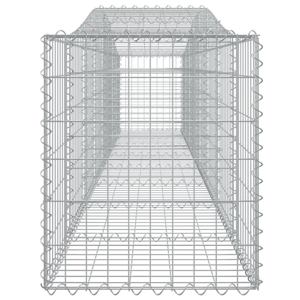 Arched Gabion Baskets Decorative Garden Barrier 400x50x60/80 cm