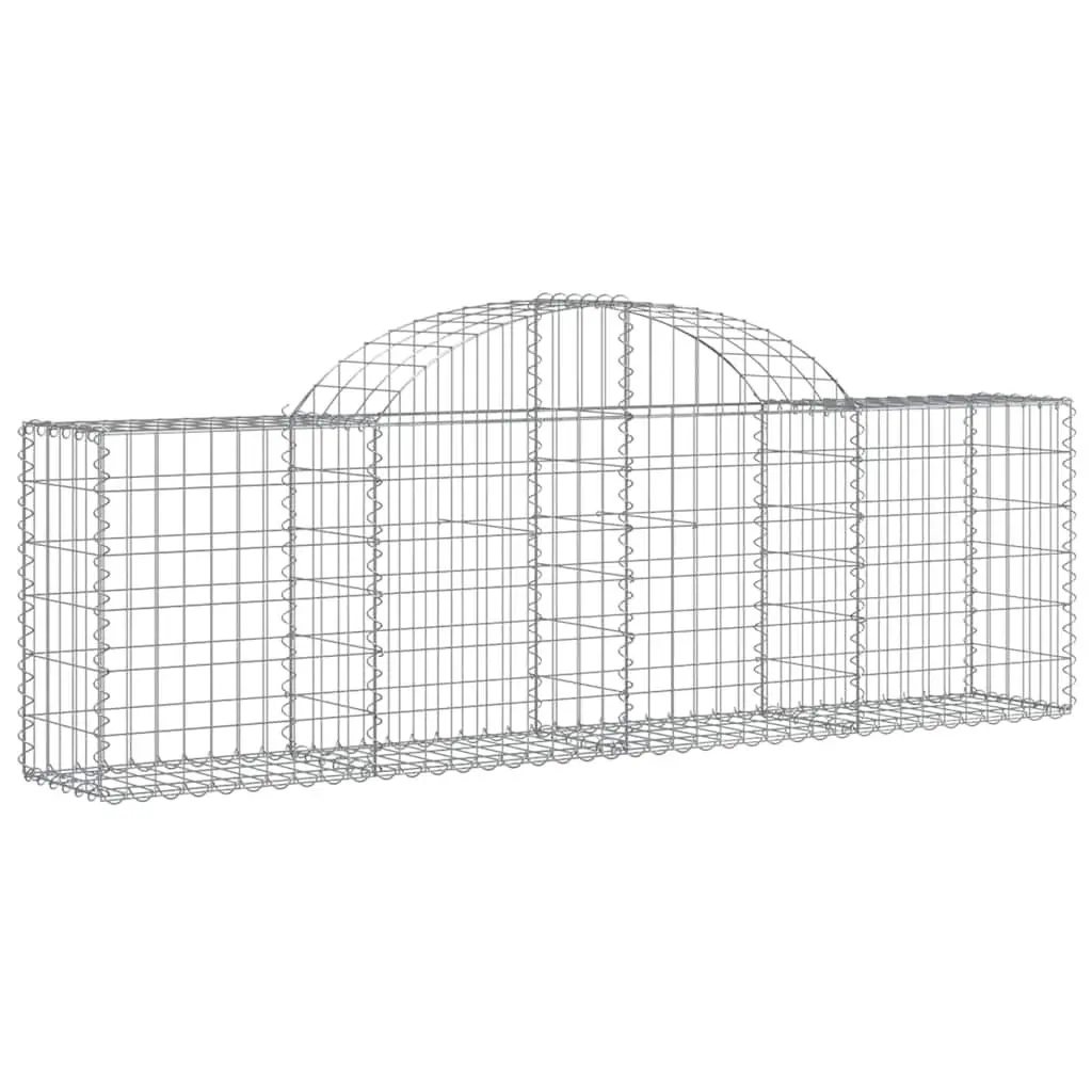 Gabion Baskets Arched Decorative 3 Piece Garden Barrier Retaining Wall Outdoor