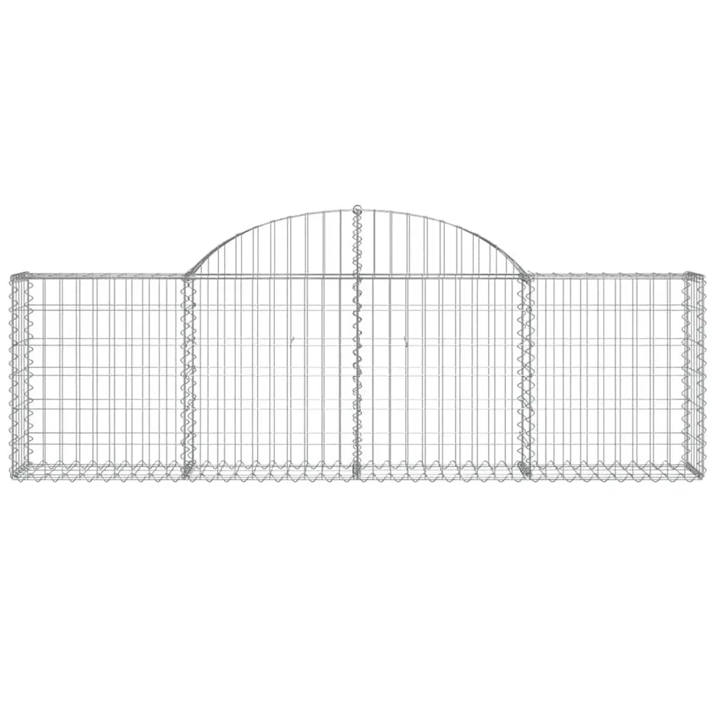 Gabion Baskets Arched Decorative 3 Piece Garden Barrier Retaining Wall Outdoor