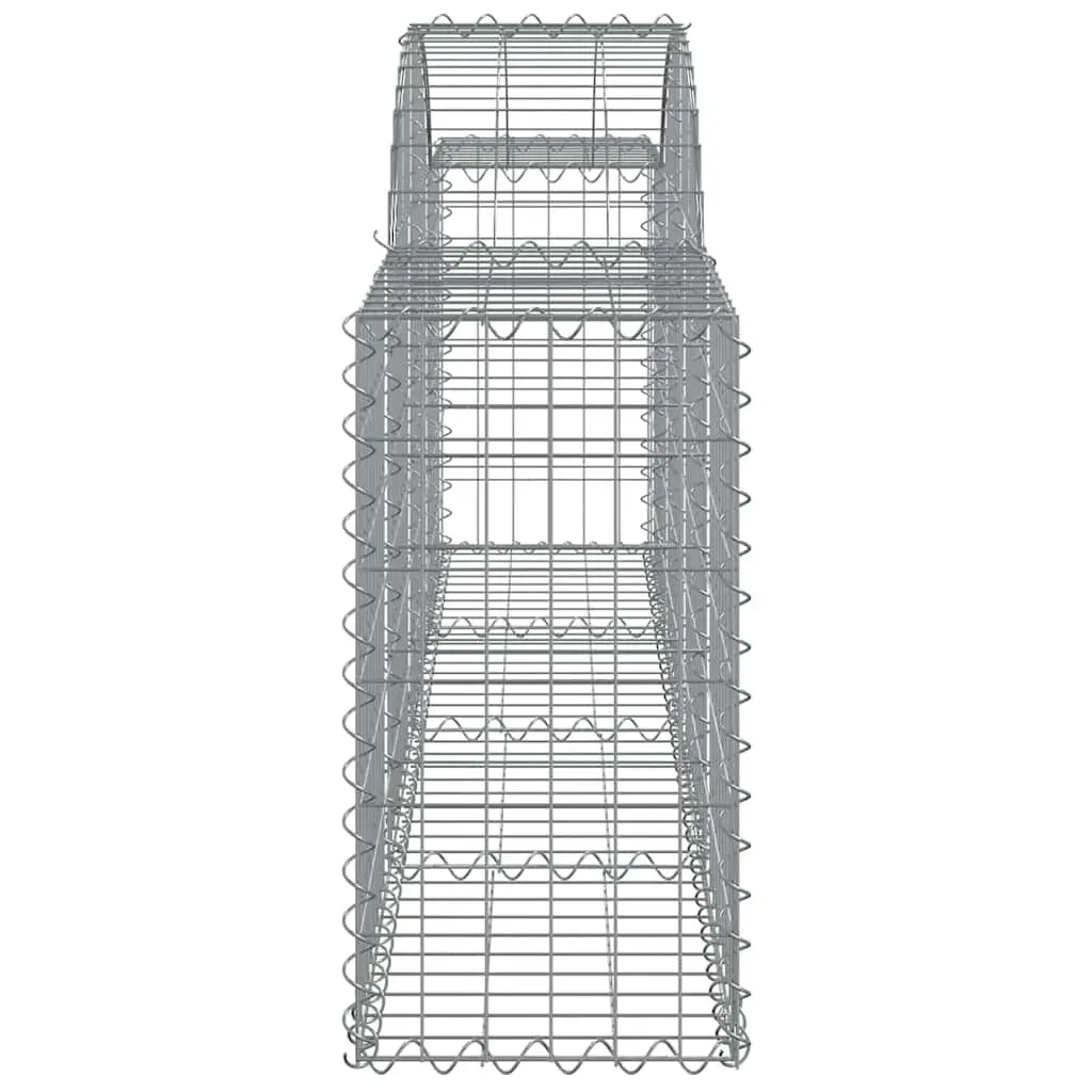 Gabion Baskets Arched Decorative 3 Piece Garden Barrier Retaining Wall Outdoor