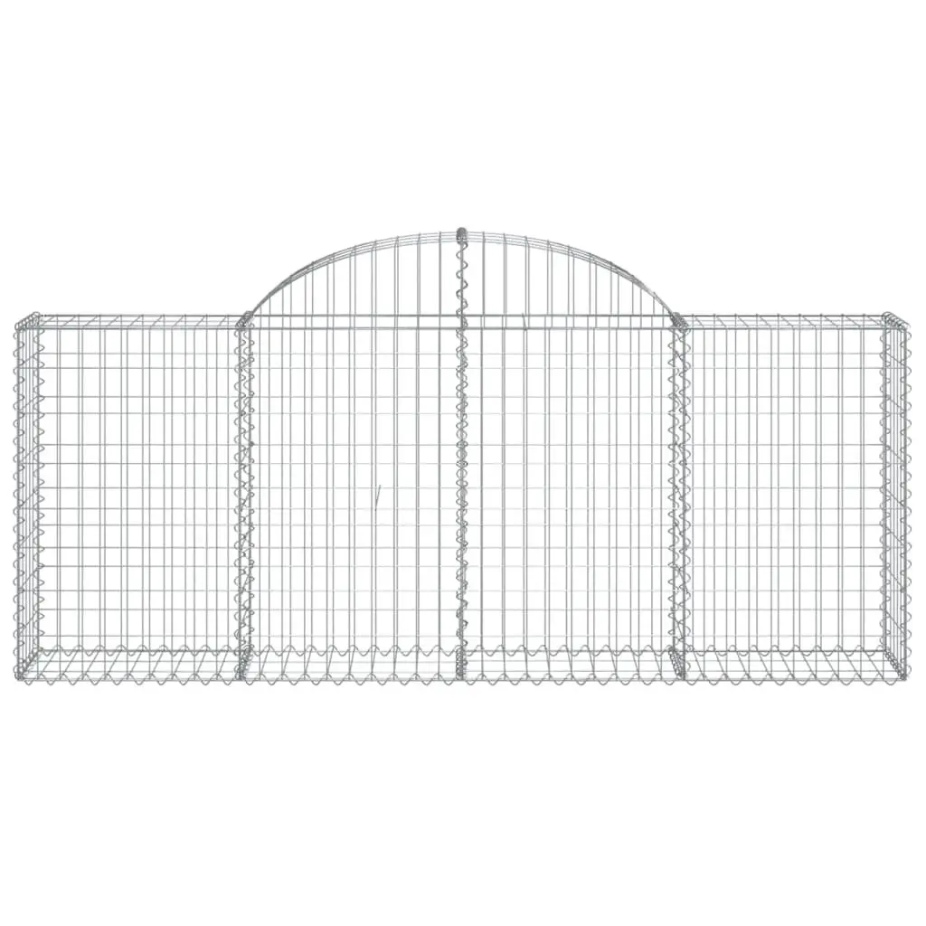 Arched Gabion Baskets 9 Piece Decorative Retaining Wall Garden Barrier Outdoor