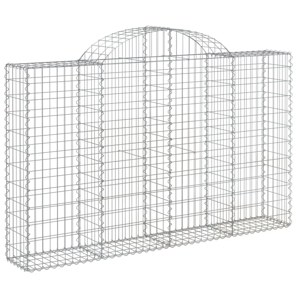 Arched Gabion Baskets 2 Pieces Garden Barriers Decorative Outdoor Retaining Wall